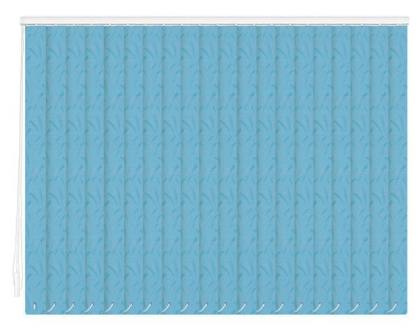 Тканевые вертикальные жалюзи Палома-голубой цена. Купить в «Мастерская Жалюзи»