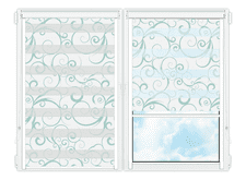 Рулонные кассетные шторы День Ночь Марино-950 цена. Купить в «Мастерская Жалюзи»