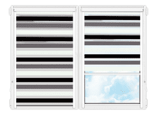 Рулонные кассетные шторы День Ночь Салерно-2002 цена. Купить в «Мастерская Жалюзи»