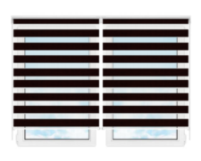 Рулонные шторы мини День Ночь Равелло 409 цена. Купить в «Мастерская Жалюзи»