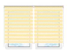 Рулонные шторы мини День Ночь Лариано-781 цена. Купить в «Мастерская Жалюзи»