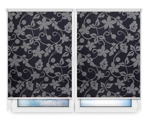 Рулонные шторы Мини Ажур-серый цена. Купить в «Мастерская Жалюзи»