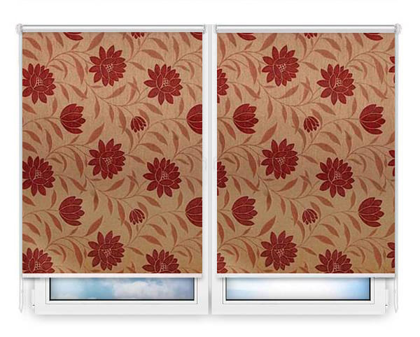 Рулонные шторы Мини Далия-красный цена. Купить в «Мастерская Жалюзи»