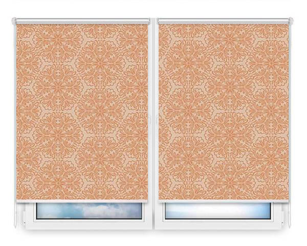 Рулонные шторы Мини Калипсо-персиковый цена. Купить в «Мастерская Жалюзи»