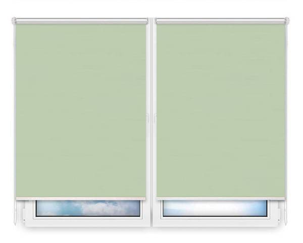 Рулонные шторы Мини Лусто-светло-зеленый цена. Купить в «Мастерская Жалюзи»