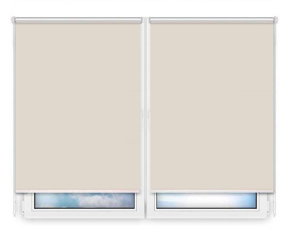 Рулонные шторы Мини Металлик-светло-бежевый цена. Купить в «Мастерская Жалюзи»