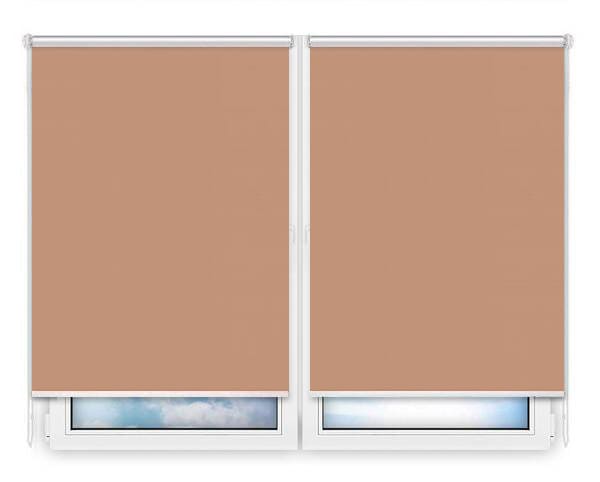 Рулонные шторы Мини Металлик-светло-коричневый цена. Купить в «Мастерская Жалюзи»