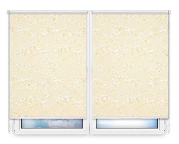 Рулонные шторы Мини Сакура-бежевый цена. Купить в «Мастерская Жалюзи»