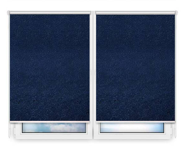 Рулонные шторы Мини Шелк-синий цена. Купить в «Мастерская Жалюзи»
