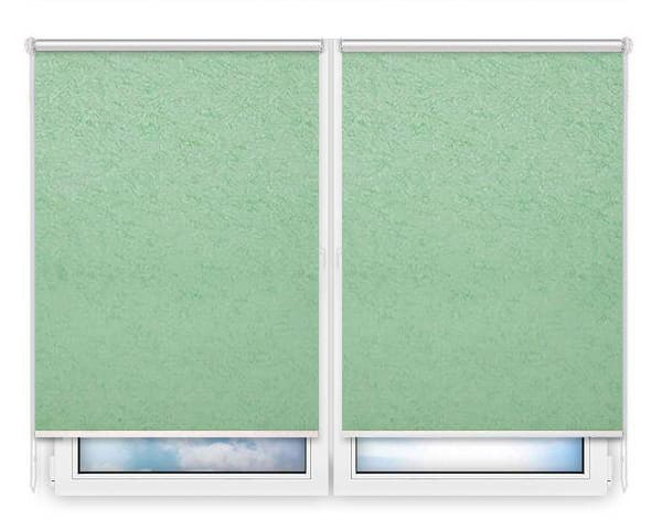 Рулонные шторы Мини Шелк-светло-зеленый цена. Купить в «Мастерская Жалюзи»