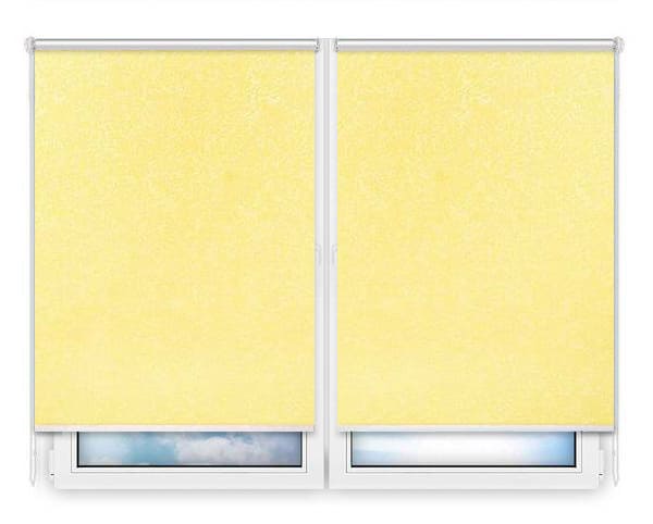 Рулонные шторы Мини Шелк-желтый цена. Купить в «Мастерская Жалюзи»