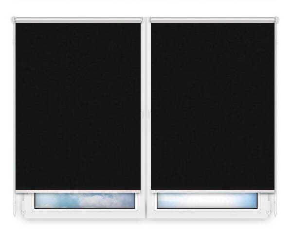Рулонные шторы Мини Силк-скрин-алю-черный цена. Купить в «Мастерская Жалюзи»