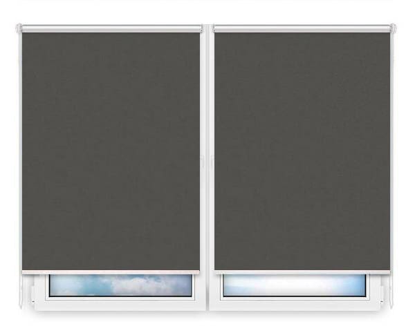Рулонные шторы Мини Силк-скрин-алю-темно-серый цена. Купить в «Мастерская Жалюзи»