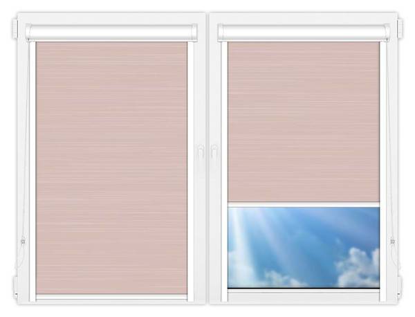 Рулонные шторы UNI Балтик-розовый цена. Купить в «Мастерская Жалюзи»