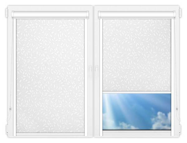 Рулонные шторы UNI Ламьера-белый цена. Купить в «Мастерская Жалюзи»