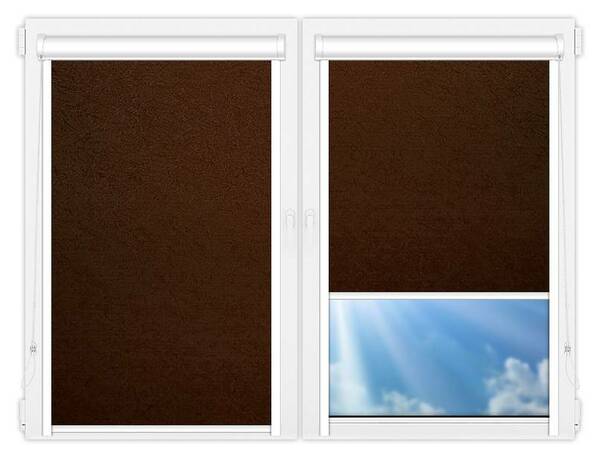 Рулонные шторы UNI Шелк-коричневый цена. Купить в «Мастерская Жалюзи»