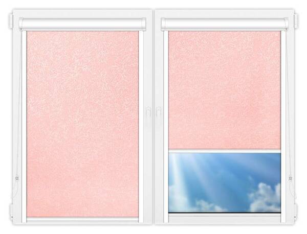 Рулонные шторы UNI Шелк-розовый цена. Купить в «Мастерская Жалюзи»