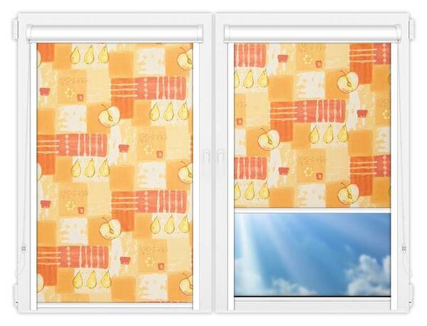 Рулонные шторы UNI Тонус-оранж цена. Купить в «Мастерская Жалюзи»