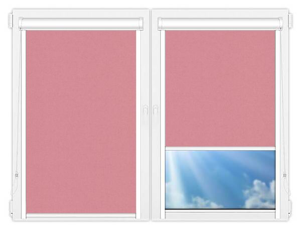 Кассетные рулонные шторы UNI Карина-блэкаут-розовый цена. Купить в «Мастерская Жалюзи»