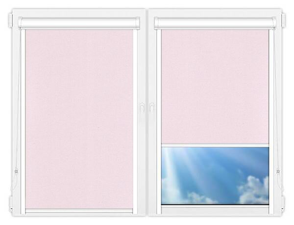 Кассетные рулонные шторы UNI Металлик-розовый цена. Купить в «Мастерская Жалюзи»