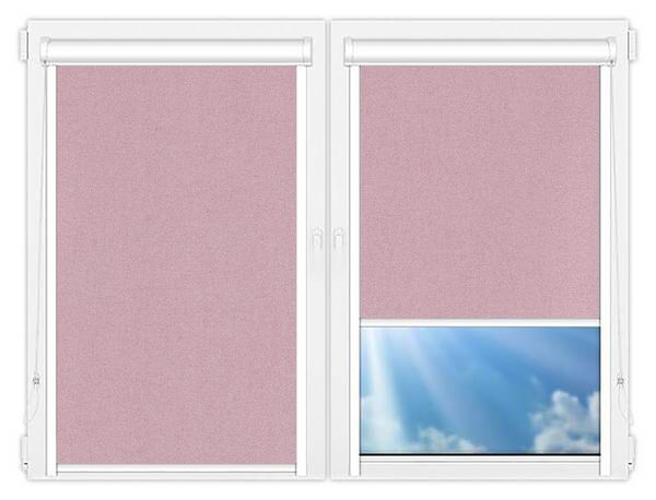 Кассетные рулонные шторы UNI Металлик-темно-розовый цена. Купить в «Мастерская Жалюзи»