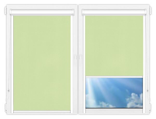Кассетные рулонные шторы UNI Респект-БО-зеленый цена. Купить в «Мастерская Жалюзи»
