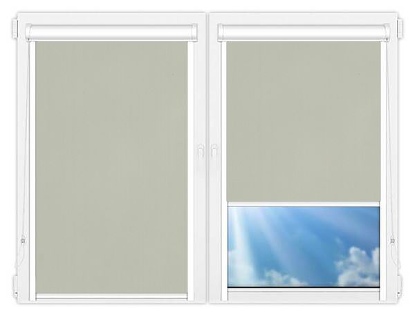 Кассетные рулонные шторы UNI Респект-БО-светло-серый цена. Купить в «Мастерская Жалюзи»