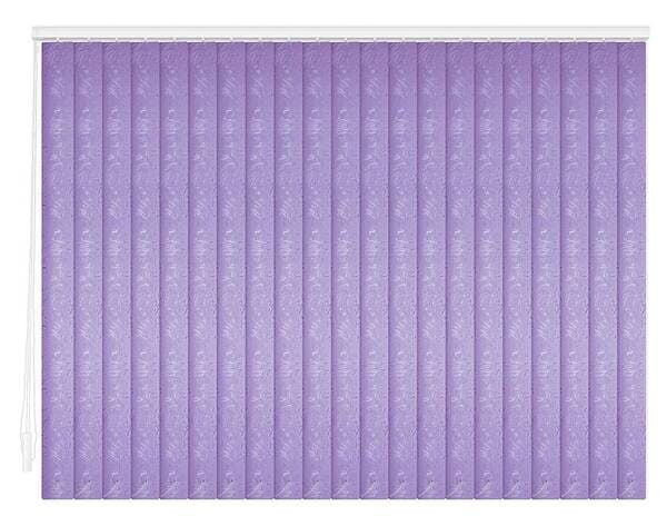 Пластиковые вертикальные жалюзи Одесса-фиолетовый цена. Купить в «Мастерская Жалюзи»
