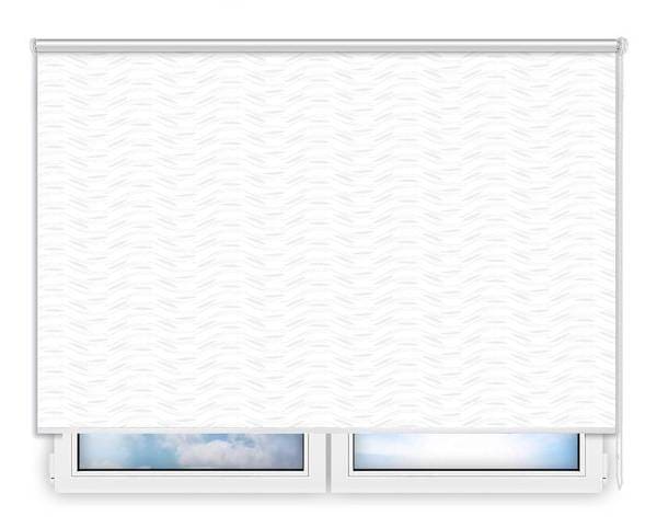Стандартные рулонные шторы Флора-белый цена. Купить в «Мастерская Жалюзи»