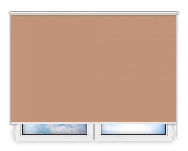 Стандартные рулонные шторы Металлик-светло-коричневый цена. Купить в «Мастерская Жалюзи»