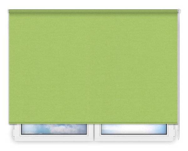 Стандартные рулонные шторы Карина-блэкаут-светло-зеленый цена. Купить в «Мастерская Жалюзи»