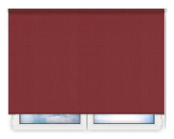 Стандартные рулонные шторы Карина-бордовый цена. Купить в «Мастерская Жалюзи»