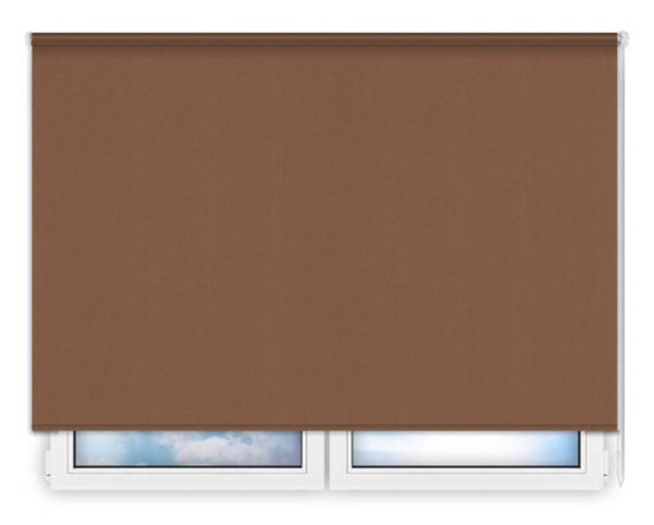 Стандартные рулонные шторы Карина-коричневый цена. Купить в «Мастерская Жалюзи»