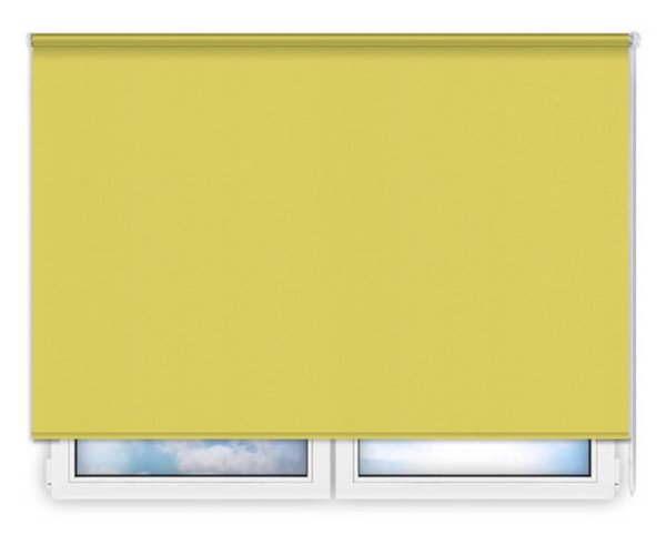 Стандартные рулонные шторы Карина-лимонный цена. Купить в «Мастерская Жалюзи»