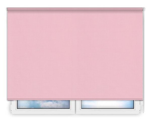 Стандартные рулонные шторы Карина-светло-розовый цена. Купить в «Мастерская Жалюзи»
