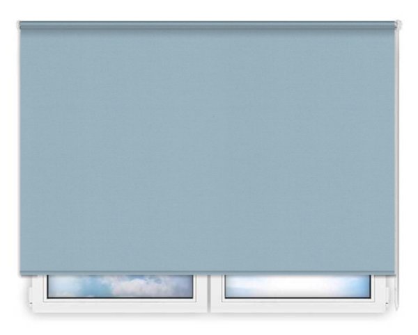 Стандартные рулонные шторы Карина-светло-синий цена. Купить в «Мастерская Жалюзи»