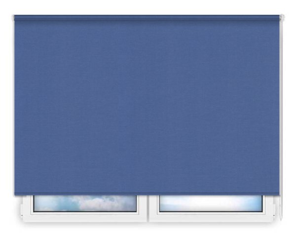 Стандартные рулонные шторы Карина-синий цена. Купить в «Мастерская Жалюзи»