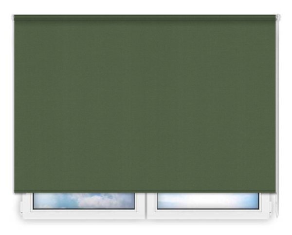Стандартные рулонные шторы Карина-темно-зеленый цена. Купить в «Мастерская Жалюзи»