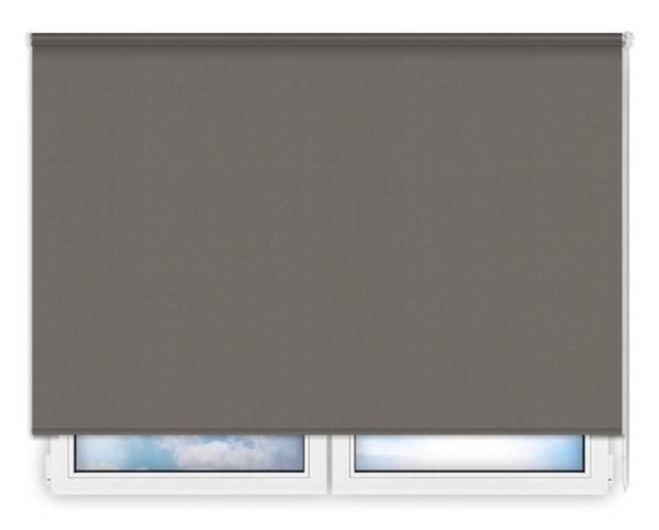 Стандартные рулонные шторы Карина-темно-серый цена. Купить в «Мастерская Жалюзи»