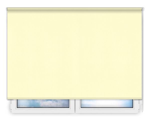 Стандартные рулонные шторы Респект-БО-кремовый цена. Купить в «Мастерская Жалюзи»