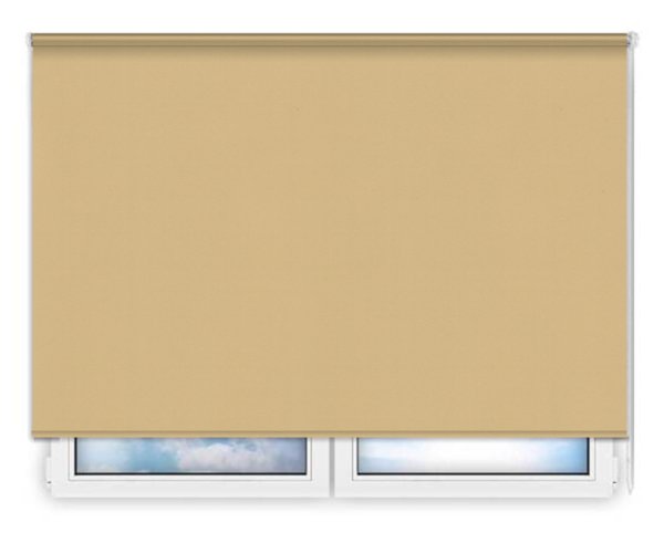 Стандартные рулонные шторы Респект-БО-темно-бежевый цена. Купить в «Мастерская Жалюзи»