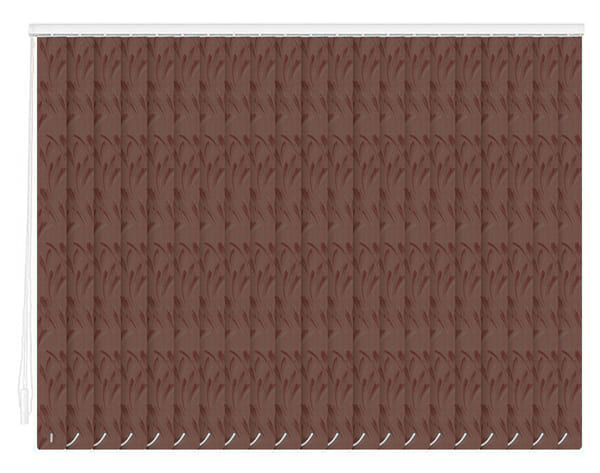 Тканевые вертикальные жалюзи Палома-коричневая цена. Купить в «Мастерская Жалюзи»