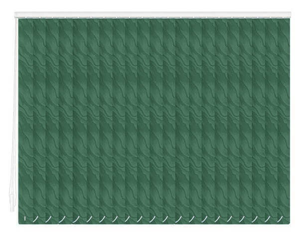 Тканевые вертикальные жалюзи Сандра-тёмно-зелёный цена. Купить в «Мастерская Жалюзи»