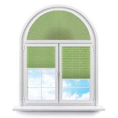 Плиссе арочные (шторы, жалюзи) самоа салатовый