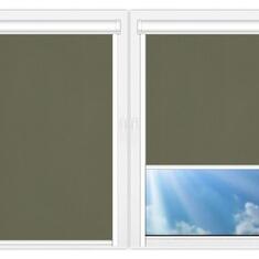 Кассетные рулонные шторы UNI Мадагаскар-темно-серый