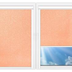 Рулонные шторы UNI Шелк-персиковый