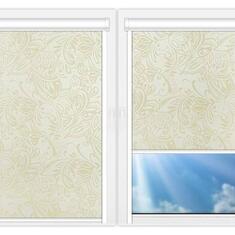 Рулонные шторы UNI Версаль-блэкаут-перл цена. Купить в «Мастерская Жалюзи»